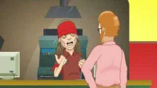 AXL ROSE working at McDOOGALS Very Funny [upl. by Ecilahs]