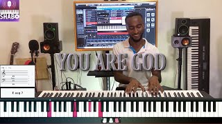 You Are God  Nathaniel Bassey  Soothing Piano Reharmonized [upl. by Cr]