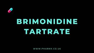 How to pronounce Brimonidine tartrate [upl. by Nnylav397]