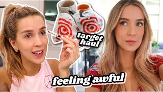 TARGET HAUL  TINTING MY BROWS  FEELING AWFUL  leighannvlogs [upl. by Jarrod]