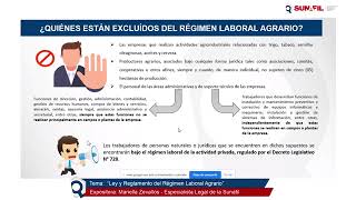 Ley y Reglamento del Régimen Laboral Agrario [upl. by Lebatsirhc602]