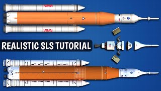 How To Build Realistic NASAs SLS Rocket in Spaceflight Simulator [upl. by Beckie515]