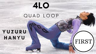 YUZURU HANYU FIRST QUAD LOOP 4Lo [upl. by Noiramaj]