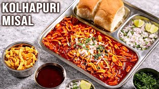 How To Make The Tastiest Kolhapuri Misal at Home  Yummy Breakfast Meal Snack [upl. by Naval997]