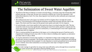 The Salinization of Sweet Water Aquifers [upl. by Eniamreg]