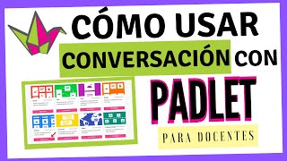 ¿Cómo crear un PADLET en CONVERSACIÓN  Tutorial para DOCENTES 2021 [upl. by Rodolph564]