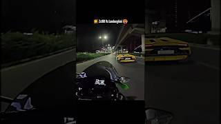 💥 Zx10R Vs Lamborghini 🥵 ktm rider motovlog ktmduke [upl. by Leake]