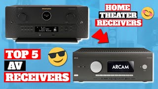 Top 5 Best AV Receivers of 2024 Ultimate Home Theater Upgrades [upl. by Yrellih]