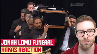 American REACTS to JONAH LOMU FUNERAL tribute hakas [upl. by Kroo1]