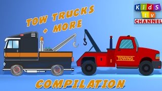 Tow Truck  Cartoon For Kids  Childrens Songs By Kids TV Channel [upl. by Nosinned384]