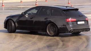 Audi RS6 Avant C7  Trying to QUATTRO Drifting [upl. by Lazare928]