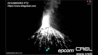 February 4 2022  Explosion  Volcan De Fuego Guatemala  0022 Hours [upl. by Aenal]