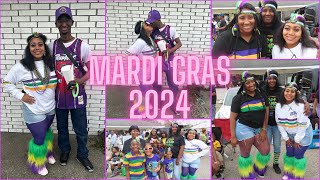 Bourbon Street Revelry Mardi Gras Madness in Baldwin Louisiana 2024 [upl. by Attenol]