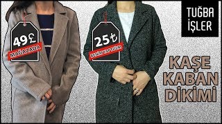 Kaşe Kaban Dikimi  Erkek Yaka Dikimi İşlem Basamakları KENDİN YAP  Tuğba İşler [upl. by Yrannav378]