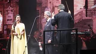 Andrea Bocelli WLarisa Martinez LIVE HD  La Traviata Libiam ne lieti calici  12819 [upl. by Gamal796]