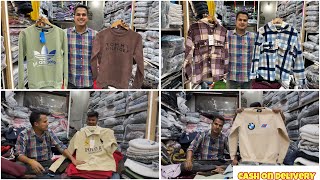 🇮🇳Wholesale Winter Shakets Sweatshirts Pullover Cash On Delivery Jindal Garments [upl. by Rep]