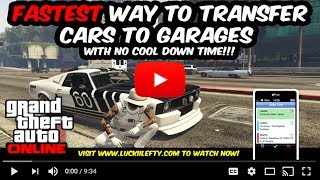 2018 GTA 5  FASTEST WAY TO TRANSFER CARS TO GARAGES  GTA 5 BEGINNERS TUTORIAL [upl. by Ahsael]