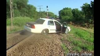 Stuck on the Tracks Officer Joe Morgan COPS TV Show [upl. by Jezrdna]