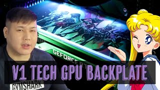 V1 TECH RGB GPU SAILOR MOON BACKPLATE  NVIDIA RTX 2080 FOUNDERS EDITION  UNBOXING amp INSTALLATION [upl. by Neetsirk]