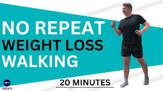 Walking Exercise For WEIGHT LOSS Over 50 Cardio And STANDING Abs NO REPEAT [upl. by Aiuqet]