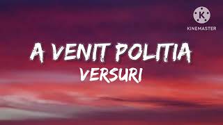 A venit politia  Theo Rose \\ Versuri [upl. by Verner]