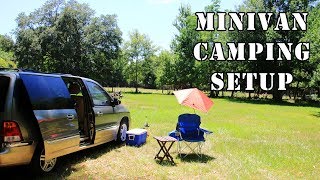 Minivan Camping Setup [upl. by Gnet]