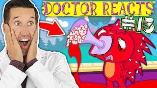 ER Doctor REACTS to Happy Tree Friends Injuries 13 [upl. by Aiuqenehs893]