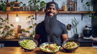 What I Eat in a Day  High Protein Vegan Easy Dinner Recipes [upl. by Aluin]