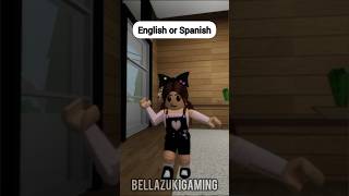 HOW TO BEAT ENGLISH OR SPANISH MEME😏😂 roblox brookhaven shortsfeed trending funny viral [upl. by Aiouqahs875]