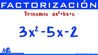 Factorización Trinomio de la forma ax2bxc  Paso a paso [upl. by Leiso]