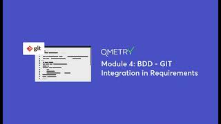 BDD  GIT Integration in Requirements with QMetry Test Management [upl. by Fritz282]