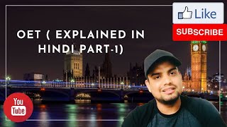 OET  OCCUPATIONAL ENGLISH TEST  EXPLAINED IN HINDI PART 1 [upl. by Ajay]