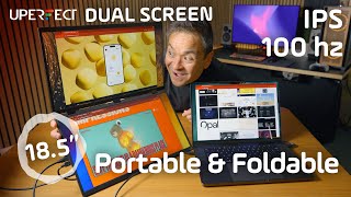 UPerfect Dual 185quot 100Hz Portable Monitor Review [upl. by Findley]