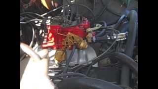 77 Chevy K20 Choke Plate Wired Open [upl. by Latt]