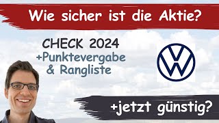 Volkswagen Aktienanalyse 2024 Wie sicher ist die VW Aktie günstig bewertet [upl. by Tesler]