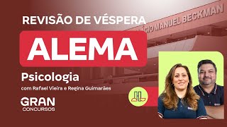 Concurso ALEMA Psicologia Revisão de Véspera [upl. by Nemhauser]