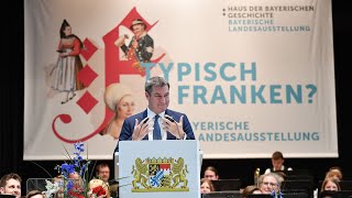 Eröffnung der Landesausstellung „Typisch Franken“ in Ansbach  Bayern [upl. by Gustie]