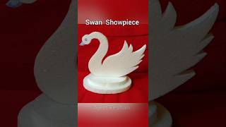 Thermocol Swan 🦢 Showpiece Craft  How To Make Swan For Thermocol swan diy craft short ytshort [upl. by Idorb]