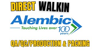 Production Packing  QC  QA Jobs at Alembic Pharmaceuticals Pharmajobs jobsearch [upl. by Laina]