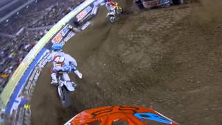 GoPro HD Broc Tickle Main Event 2013 Monster Energy Supercross from Salt Lake [upl. by Bahr]