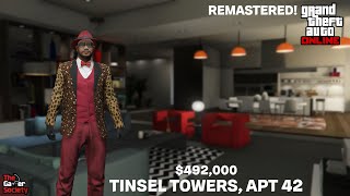 GRAND THEFT AUTO V TINSEL TOWERS  APT 42  AMAZING LOCATION amp SKYLINE VIEW  REMASTERED [upl. by Eilatan569]