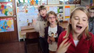 4B danst de move tegen pesten  SintVincentius basisschool Gijzegem 20132014 [upl. by Acemahs]