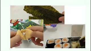 Sushi ve yosun yedim sushico dan Ama tadını beğenmedim sushiyosunkeşfet [upl. by Enywad939]