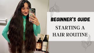 STARTING YOUR HAIR ROUTINE  Beginners Guide  My tips for healthy hair [upl. by Lamhaj]