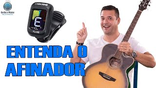 Entenda o que aparece no AFINADOR ELETRÔNICO  AFINANDO O VIOLÃO Aula 2 [upl. by Namijneb]