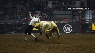 Two Spaniards hoping to make their mark on American bullfighting in Las Vegas [upl. by Kelton827]