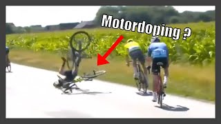 Is This Bizarre Crash Proof of Motordoping Tour of Denmark 2021 [upl. by Charlton]