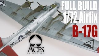 172 Airfix B17 Flying Fortress Model Kit Tutorial Build [upl. by Sukramal991]