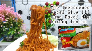 MIE JEBEW PEDES GILA CUMA PAKAI INDOMIE GORENG [upl. by Siri]