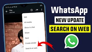 WhatsApp image search on web update  WhatsApp new update  search on web update [upl. by Hogle]